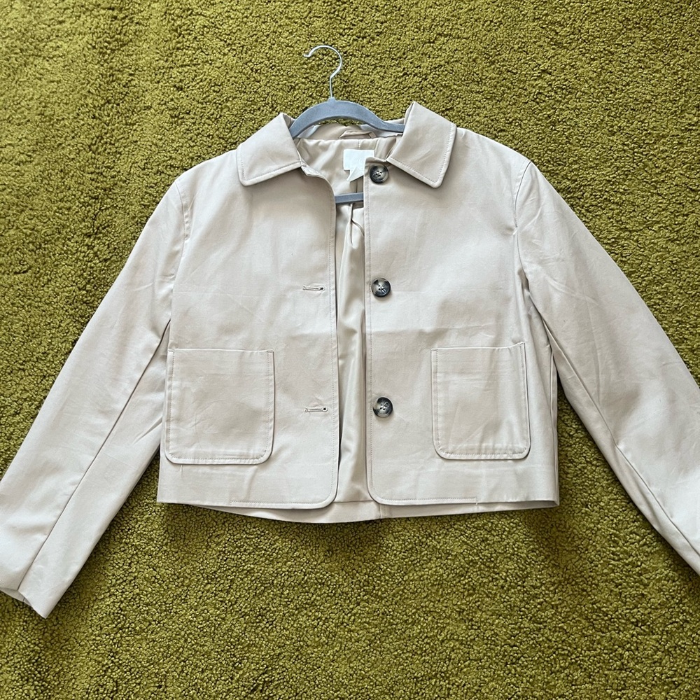 H&M Off-White Jean Jacket